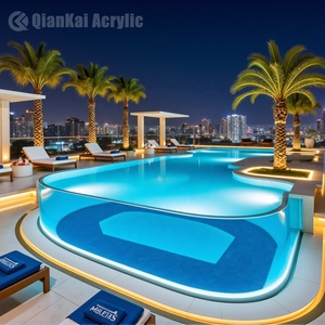 Piscina de Lujo <span class=keywords><strong>para</strong></span> el Hogar, Pared de Vidrio Transparente, Spa de Natación Acrílico, Piscina Elevada Transparente <span class=keywords><strong>para</strong></span> Exteriores, Jacuzzi de Fibra de Vidrio - Product Image 2
