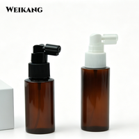 Flacon pulvérisateur pour la gorge en plastique PET médical de 30 ml, 60 ml, 100 ml, 120 ml, 150 ml avec pompe pulvérisatrice de haute qualité