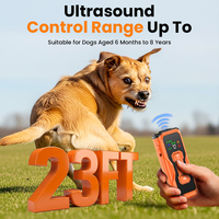 Nouveauté : Répulsif à ultrasons portable rechargeable pour chiens, dispositif d'entraînement anti-aboiement avec lampe torche