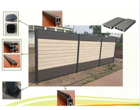 Panel de Cercado Compuesto de WPC de Fácil Instalación para Jardín Privado