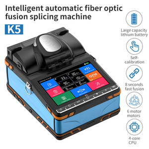 Empalmadora de Fibra Óptica K5 con OPM Integrado, 6 Motores, Empalme Rápido Portátil en 6 Segundos, Batería de 7800mAh, Alineación por Núcleo, FTTH - Product Image 3