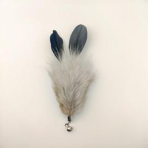 Cabeza de Repuesto para Varita de Gato con Plumas de Piel de Zorro y Campana, Surtido de Accesorios de Recambio para Juguetes de Gato para Juego y Entrenamiento de Gatitos - Product Image 1