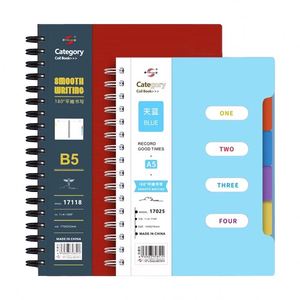 Carnet à spirale créatif et simple 2025, bloc-notes épaissi avec couverture en PP, formats A5 et B5, organisateur et planificateur pour étudiants - Product Image 1