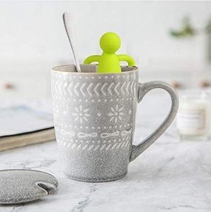 Cute Cartoon Eco-friendly Reusable Silicone Handle Loose Leaf <b>Tea</b> <b>Infuser</b> Stainless Steel Strainer - Product Image 1