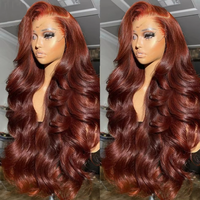 Perruque Lace Front 13x4 en Cheveux Indiens Vierges Naturels, Haute Densité, Brun Chocolat, Bouclés Souples, Dentelle Transparente, Sans Colle