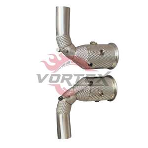 Tubo de Escape de Alto Flujo Vortex 304 con Catalizador para Porsche 992 Turbo S 3.8T 2020-2025 con Protector Térmico, Sin Luz de Advertencia de Motor - Product Image 2