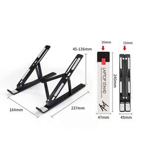 X604-2 Foldable Laptop Stand Portable Tablet Support Base Holder Adjustable Riser Cooling <b>Bracket</b> for Laptop &Tablet Accessories - Product Image 4