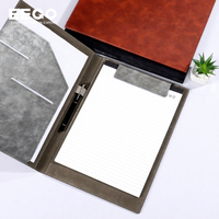 Carpeta de Archivos Personalizada de Piel Sintética PU con Logotipo, Portafolio Corporativo para Organización de Proyectos A4, Portapapeles para Conferencias