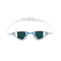 Lunettes de natation de piscine de sport personnalisées pour adultes Lunettes de natation professionnelles à lentille miroir en silicone écologique