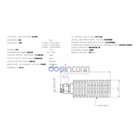 Carga RF de 10W, 50 ohmios, 18 GHz, conector SMA macho