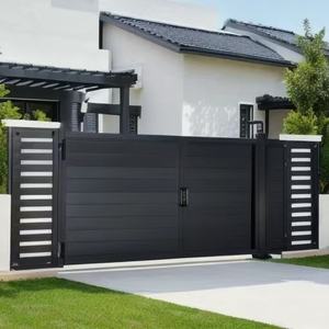 Vente directe d'usine - Porte électrique en aluminium avec design traité thermiquement - Porte coulissante et <span class=keywords><strong>portail</strong></span> <span class=keywords><strong>battant</strong></span> pour extérieur - Product Image 5