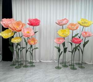 Fleur géante en papier organza personnalisée pour la décoration d'événements de mariage, décoration intérieure, art visuel, événement - Product Image 3