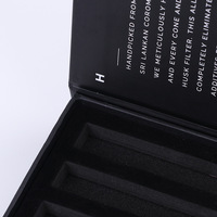 Boîte cadeau magnétique écologique avec logo personnalisé, inserts en mousse de velours pour l'emballage avec fermeture magnétique