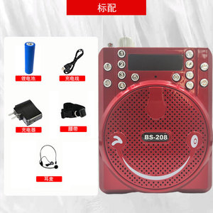 Loa khuếch đại giọng nói FX với máy ghi âm Radio FM và micrô phù hợp cho giáo viên và hướng dẫn viên du lịch BS-208 - Product Image 2