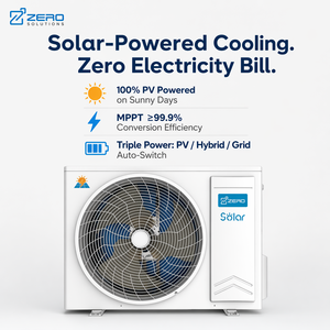 ZERO GMCC <b>Compressor</b> Solar Hybrid AC 9K-24K BTU R32 20 SEER MPPT Wall Mounted Split <b>Air</b> Conditioner Solar Direct-Drive MPPT Tech - Product Image 1
