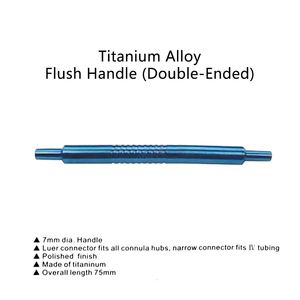 Dispositifs médicaux ophtalmiques manuels : Irrigateur et aspirateur à poignée, instruments <span class=keywords><strong>de</strong></span> chirurgie ophtalmique et cosmétique, type simple/double tête - Product Image 4