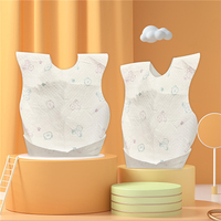 Bavoirs jetables biodégradables durables pour bébé, prix bas, échantillons de bonne qualité disponibles, Designs d'impression personnalisés
