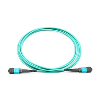 Kabel Jumper Serat Optik MTP/MPO Female High-Density 40G/100G 8-Core 12-Core OM3 OM4 Tipe B Generasi Baru