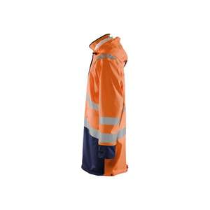 BLAKLADER - 432620055389S Manteau de pluie Hi-Vis Niveau 3 Orange/Bleu marine-EAN 7330509570364 PROTECTION TOUS TEMPS - Product Image 4