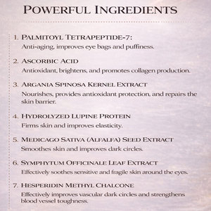 Crème tenseur instantanée pour les yeux avec applicateur - Sérum anti-âge, anti-poches et anti-cernes pour le contour des yeux - Product Image 3