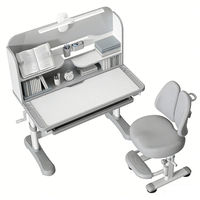 Ensemble de table et de chaises d'étude pour enfants en métal moderne multifonctionnel pour chambre à coucher et salon, bureau d'apprentissage pour enfants