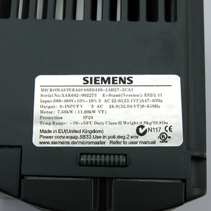 Nuevo y Original en Oferta PLC 6SE6440-2AD27-5CA1 Nuestra Gama de Productos Incluye Módulos PLC, Inversores de Frecuencia, Pantallas Táctiles Industriales - Product Image 3