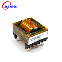 Transformateur vertical multi-contacts BEIRUI EE25 à haute fréquence, fil de cuivre, noyau en ferrite, température de fonctionnement -40~125°C, RoHS CE