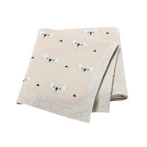Mimixiong Vente Chaude Couverture <span class=keywords><strong>d</strong></span>'emmaillotage en coton Mignonne Couverture pour bébé Motif koala Couverture tricotée pour bébé Super douce Literie pour bébé - Product Image 1