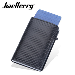 Tarjetero Baellerry para Hombre, 4 Pulgadas, Cuero PU, Múltiples Ranuras, Antirrobo, para Tarjetas de Crédito, Uso Diario - Product Image 5