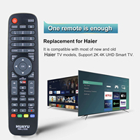 Télécommande universelle de clonage à code fixe HUAYU RM-L1535 pour téléviseurs intelligents Haier Android LCD LED, 4 boutons, portée de 10 m