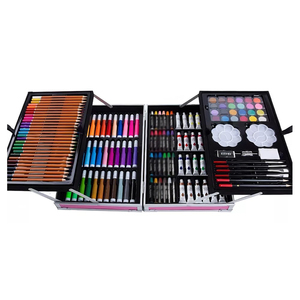 New Arrival Coloring Cover Design Stationery <b>Set</b> for School Gift , 145 PCS <b>Artist</b> Kid Drawing Stationery Kits - Product Image 1