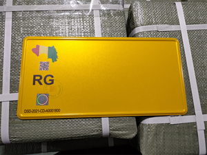 Placas de Matrícula de Vehículos de Plástico Impresas con UV Personalizadas de Guinea Conakry, Placas de Registro Legales para Motocicletas - Product Image 2