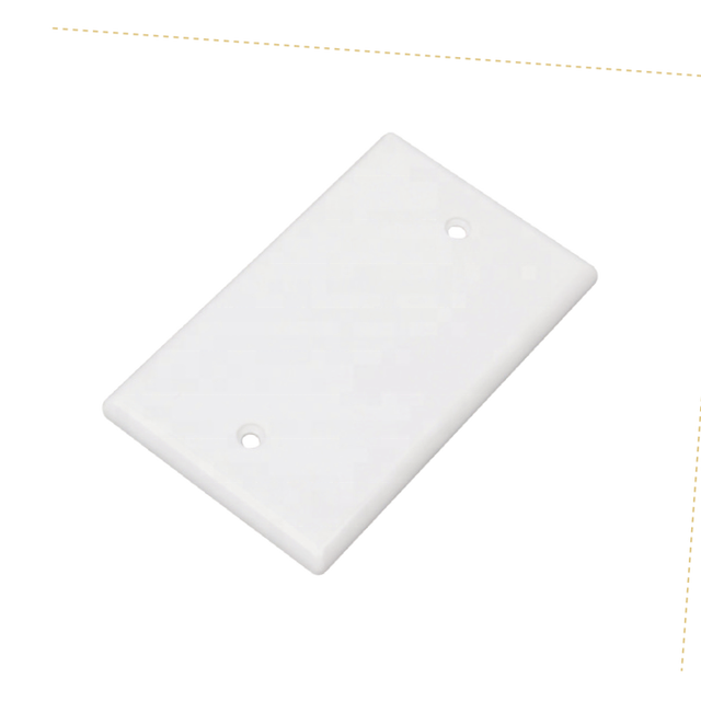 US Standard 1 Gang Blank Cover Wall Plate Outlet Cover for Listed 125V 15A Electrical Outlet Cover