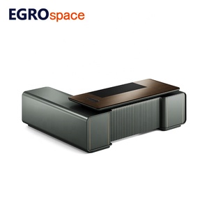 Esgospace đồ nội thất sang trọng Đồ nội thất gỗ bảng Thiết kế l-hình dạng văn phòng điều hành bàn - Product Image 1