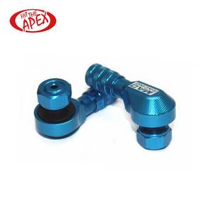 Valve de pneu universel en aluminium pour moto, 2 pièces, 11.3mm, clapet de tige de pneu à 90 degrés tout-terrain universel pour HONDA, <span class=keywords><strong>DUCATI</strong></span> - Product Image 4