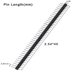 20 pièces (10 paires) de borniers à broches brisables 2,54 mm 1x40 à rangée unique, mâles et femelles, pour carte PCB, connecteur JST, pour kit DIY Arduino - Product Image 6