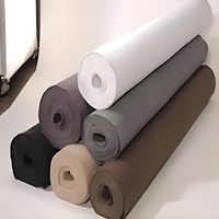 Complexe géotextile non tissé avec géomembranes pour filtration et drainage, matériau polyester, couleur noire