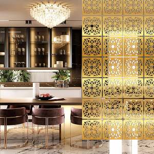 Grande cloison de mariage en acier inoxydable Art Déco - Product Image 3