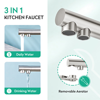 Aérateur de robinet de cuisine en acier inoxydable 304 de haute qualité, accessoire