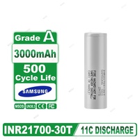 Baterai Silinder Deep Cycle Samsung Style 21700 NMC 3.7V 3000mAh Untuk Lampu Panggung LED, Kulkas Portabel, Dan Perahu RC