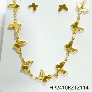 Ciondolo e orecchini pendenti Chic alla moda da donna classico accessorio per feste in lega e ottone con diamanti di perle si abbina a qualsiasi Outfit - Product Image 1