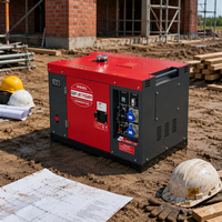 JET POWER JDE9500SE Tragbarer Leiser Dieselgenerator mit Autostart Luftgekühlt 230V/400V 5kVA-15kVA