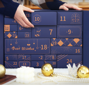 Boîte en carton pour bijoux <span class=keywords><strong>de</strong></span> bougies personnalisées en gros, boîte <span class=keywords><strong>de</strong></span> <span class=keywords><strong>calendrier</strong></span> <span class=keywords><strong>de</strong></span> <span class=keywords><strong>l</strong></span>'avent <span class=keywords><strong>de</strong></span> Noë<span class=keywords><strong>l</strong></span> avec 12/24/25 tiroirs - Product Image 2