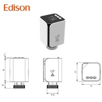 Thermostat de radiateur électrique intelligent modèle ERV-256BT pour bureau/centre commercial, contrôle de la température, compatible Tuya, moderne, OEM/ODM, pour sol