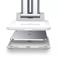 Altura de ángulo ajustable de silicona antideslizante adecuada para tabletas móviles iPad soporte ABS + soporte de aluminio para teléfono iPhone Huawei