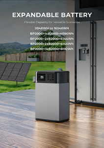 For BP2000E PRO 3600W <b>Solar</b> <b>Generator</b> Station LiFePO4 Battery Pure Sine Wave Inverter <b>Solar</b> <b>Panel</b> Car Compatible Expandable - Product Image 2