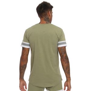 T-shirt mode décontracté pour homme avec logo en jersey respirant tricoté grande taille à manches courtes design vierge caractéristiques de compression vente - Product Image 2