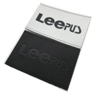 Écussons d'étiquette en cuir véritable de denim de logo de fournisseur d'usine pour des jeans