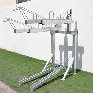 West Biking Support vertical à deux étages pour vélos Grand porte-vélos 4 supports Universal Pro Steel Bicyclettes Manufacturer - Product Image 3