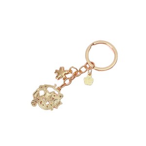 Porte-clés créatif série Océan pour filles, mignon, à suspendre au sac d'école, en métal, avec anneau unique - Cadeau personnalisé, pendentif pour clés de voiture - Product Image 5